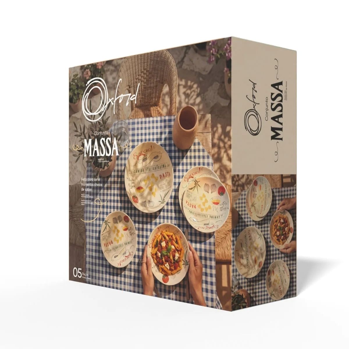 Kit para Massas em Cerâmica 5 Peças Oxford