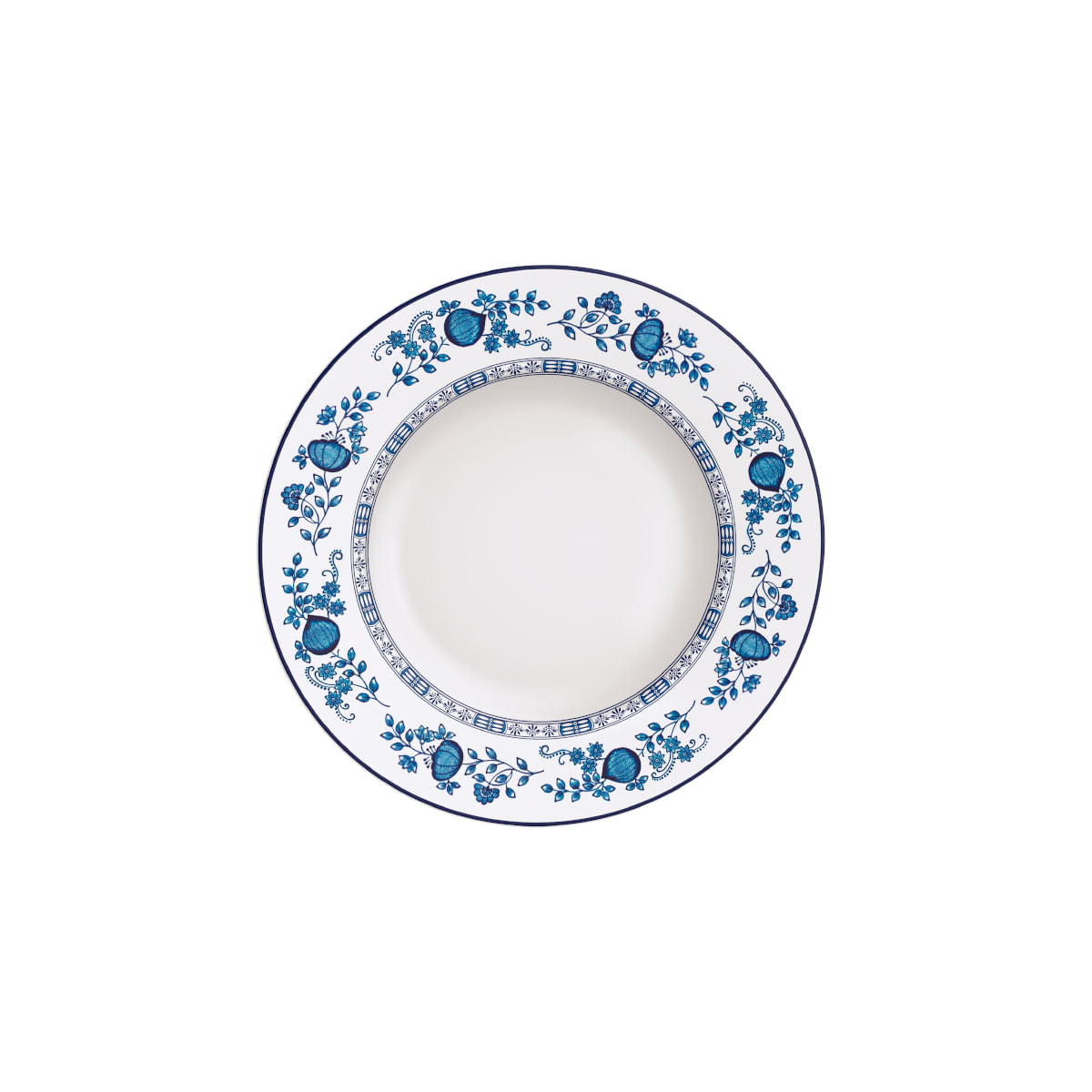 Jogo de Pratos Tramontina Dulce em Porcelana Decorada 18 Peças