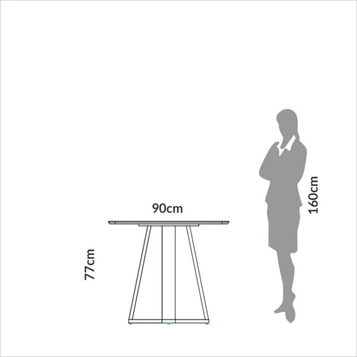 Mesa de Jantar 90cm 4 Lugares Pinhão Dalla Costa