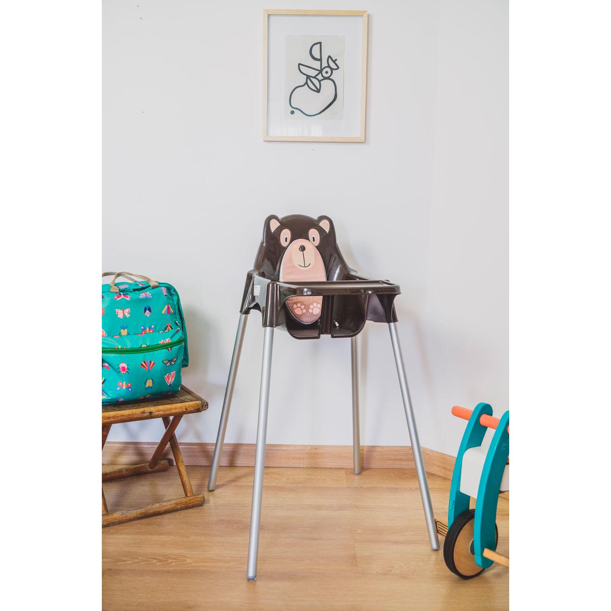 Cadeira para Refeição Infantil Tramontina Teddy em Polipropileno Marrom