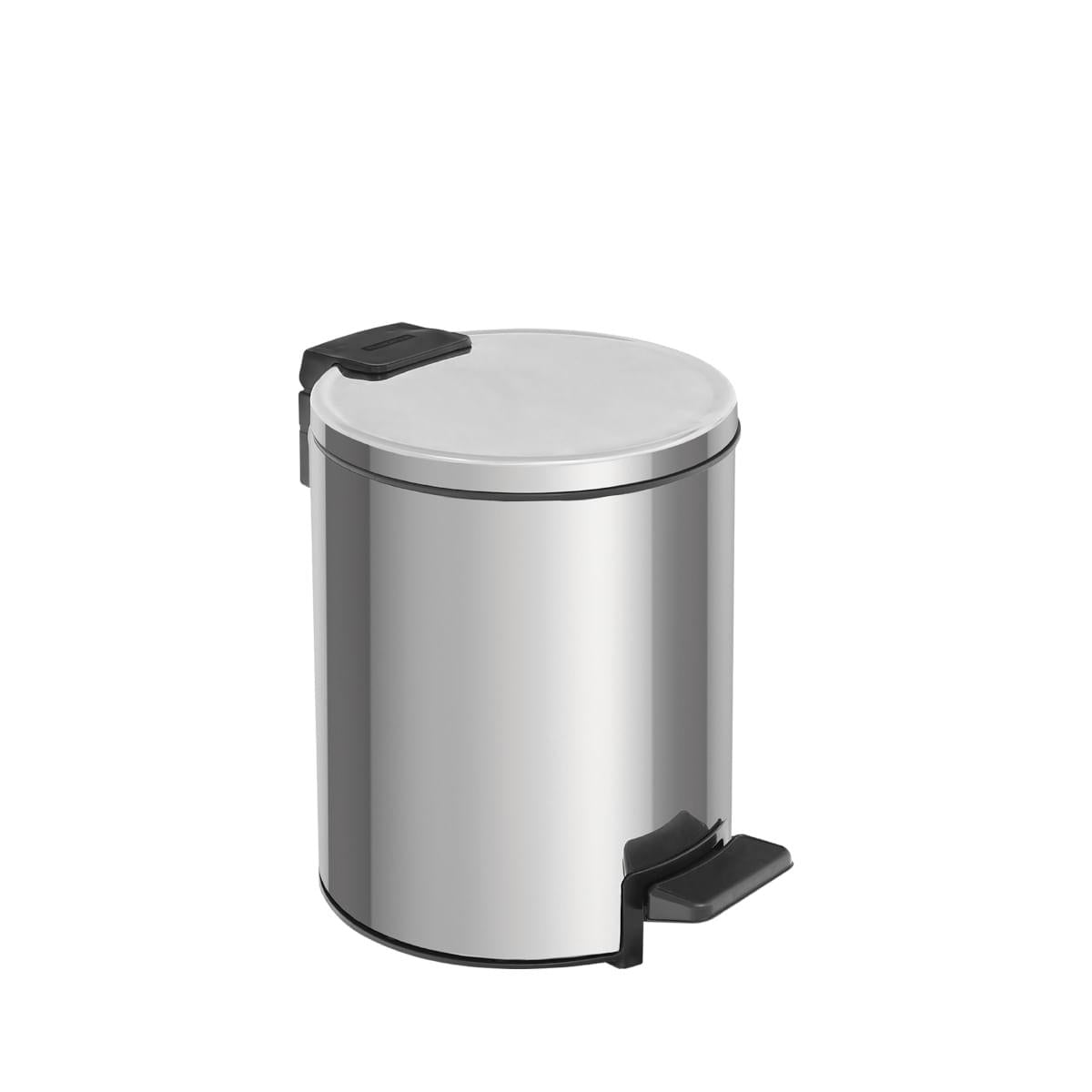Lixeira com Pedal Tramontina Loop Aço Inox Polido 3 Litros