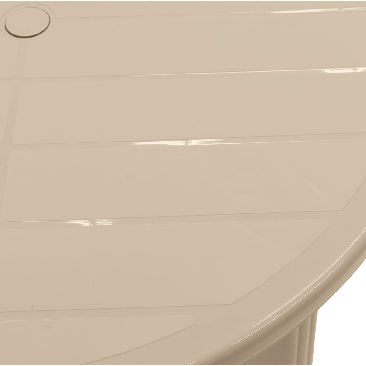 Mesa Tramontina Cassino 90 cm em Polipropileno Areia
