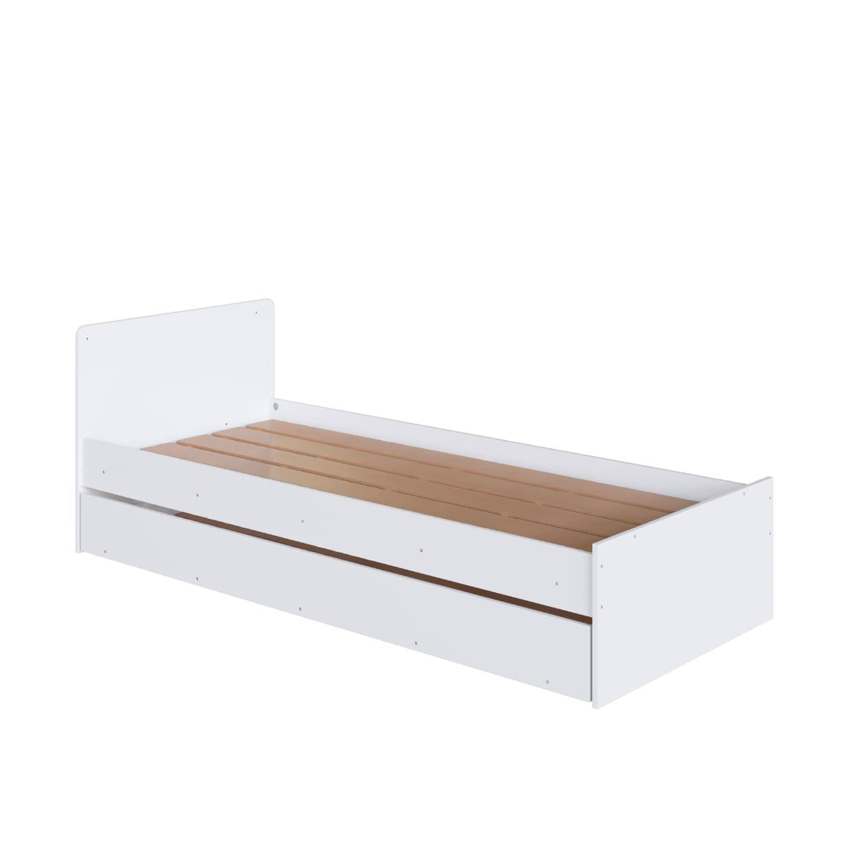 Berço Cama com Cômoda e Cama Auxiliar Branco Completa Móveis