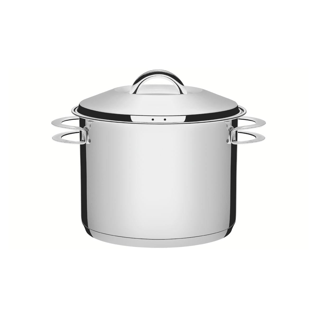 Caldeirão Tramontina Solar Aço Inox Fundo Triplo 28cm 15,7 Litros
