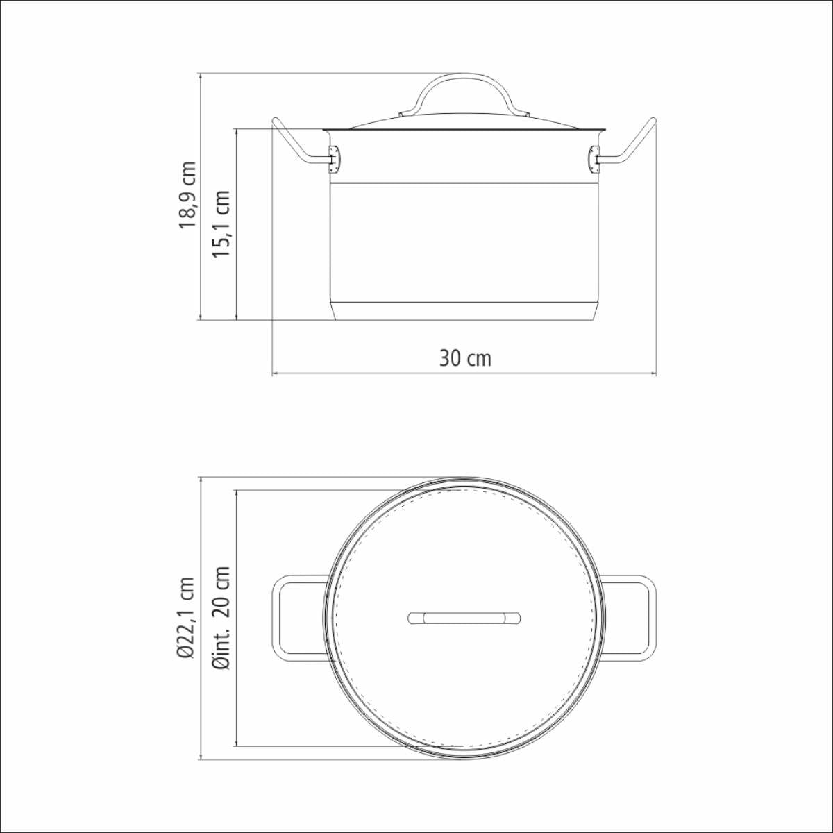 Jogo Cozi-Pasta Tramontina Aço Inox Professional 2 Peças 20 cm