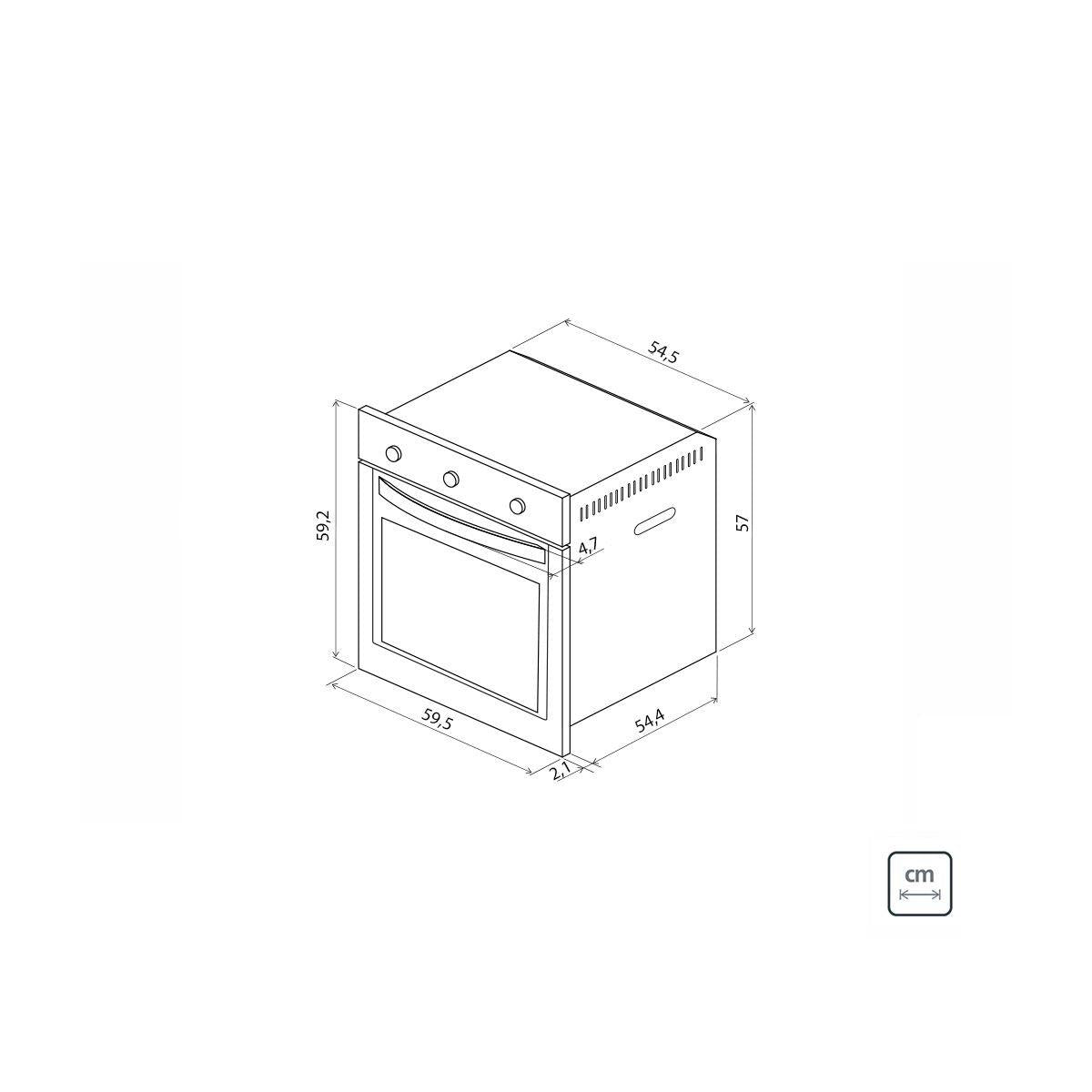 Forno Elétrico de Embutir Tramontina New Glass Cook Preto 7 Funções 71L 94867220
