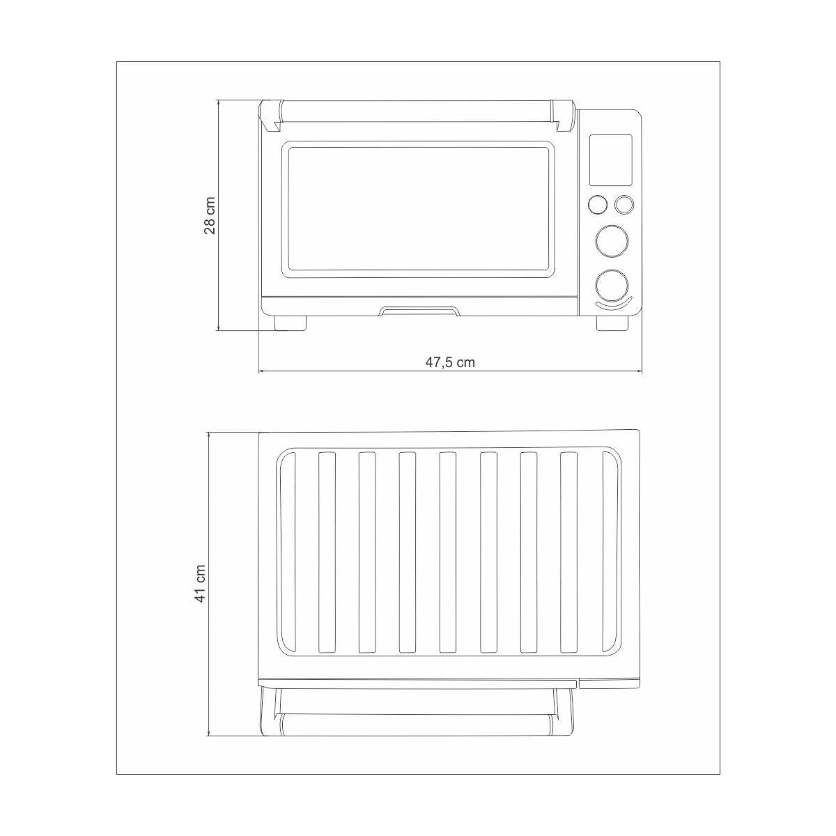 Forno Elétrico Tramontina by Breville Smart em Aço Inox 9 Funções 22 L 220 V