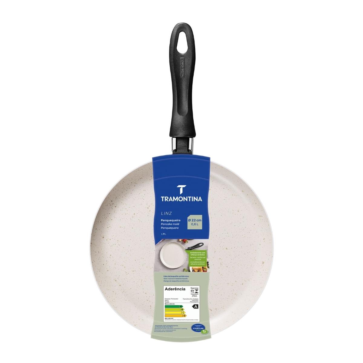 Panquequeira Tramontina Linz em Alumínio Antiaderente Starflon Bege 0,6 L