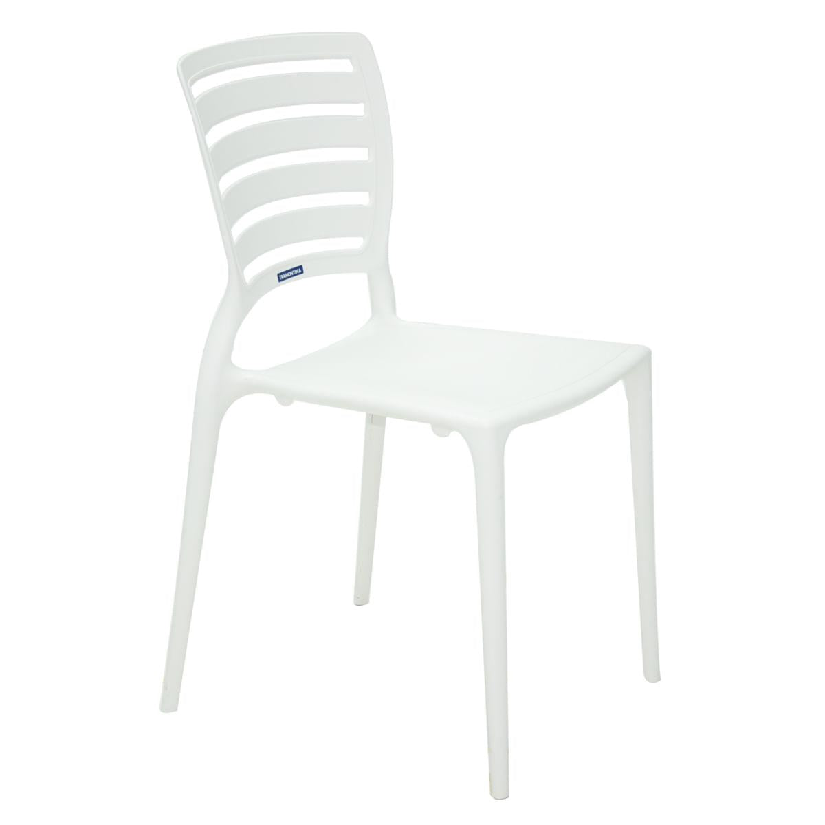 Cadeira Sofia encosto horizontal branca Tramontina 92237010
