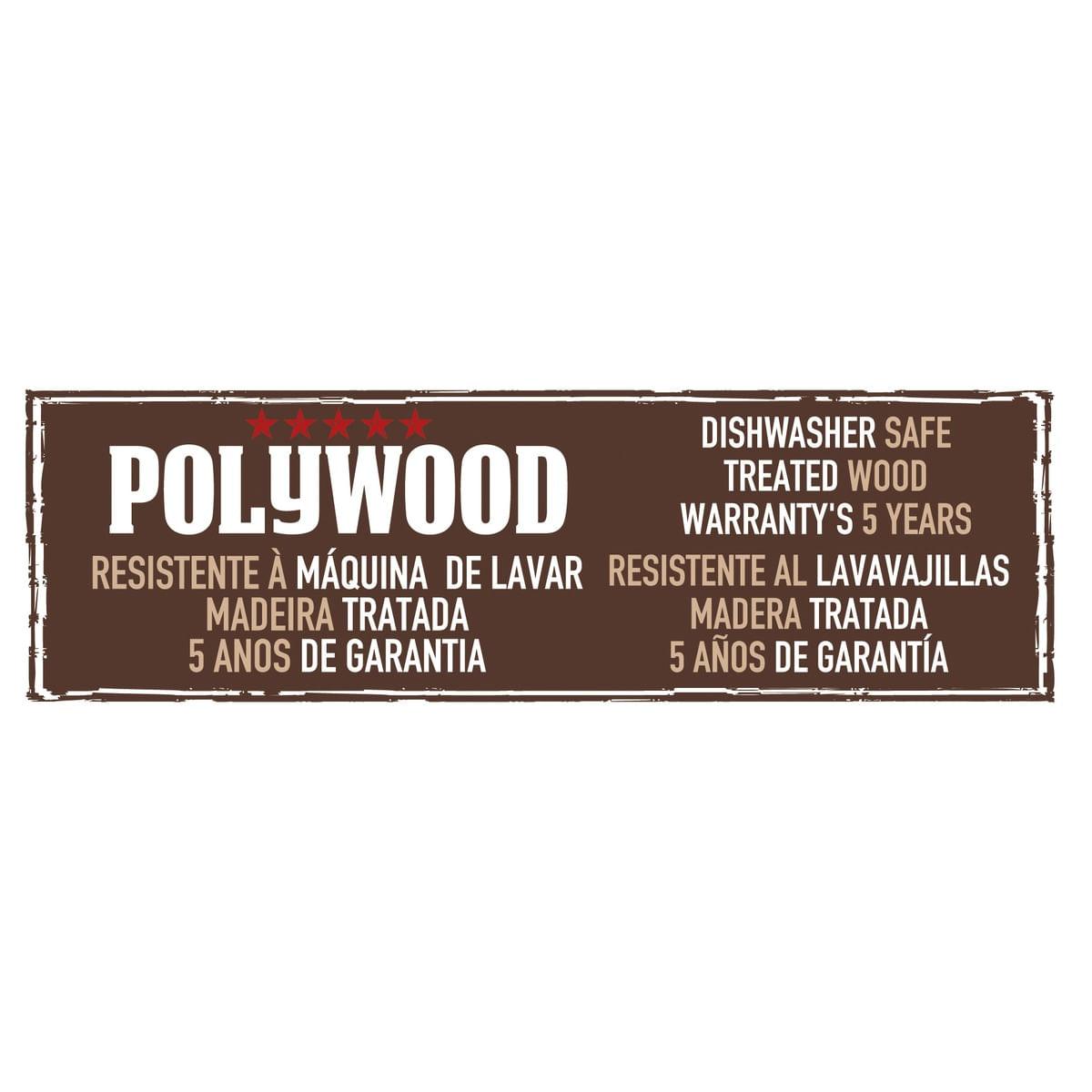 Faca para Pão Tramontina Polywood com Lâmina em Aço Inox e Cabo de Madeira Castanho 7"