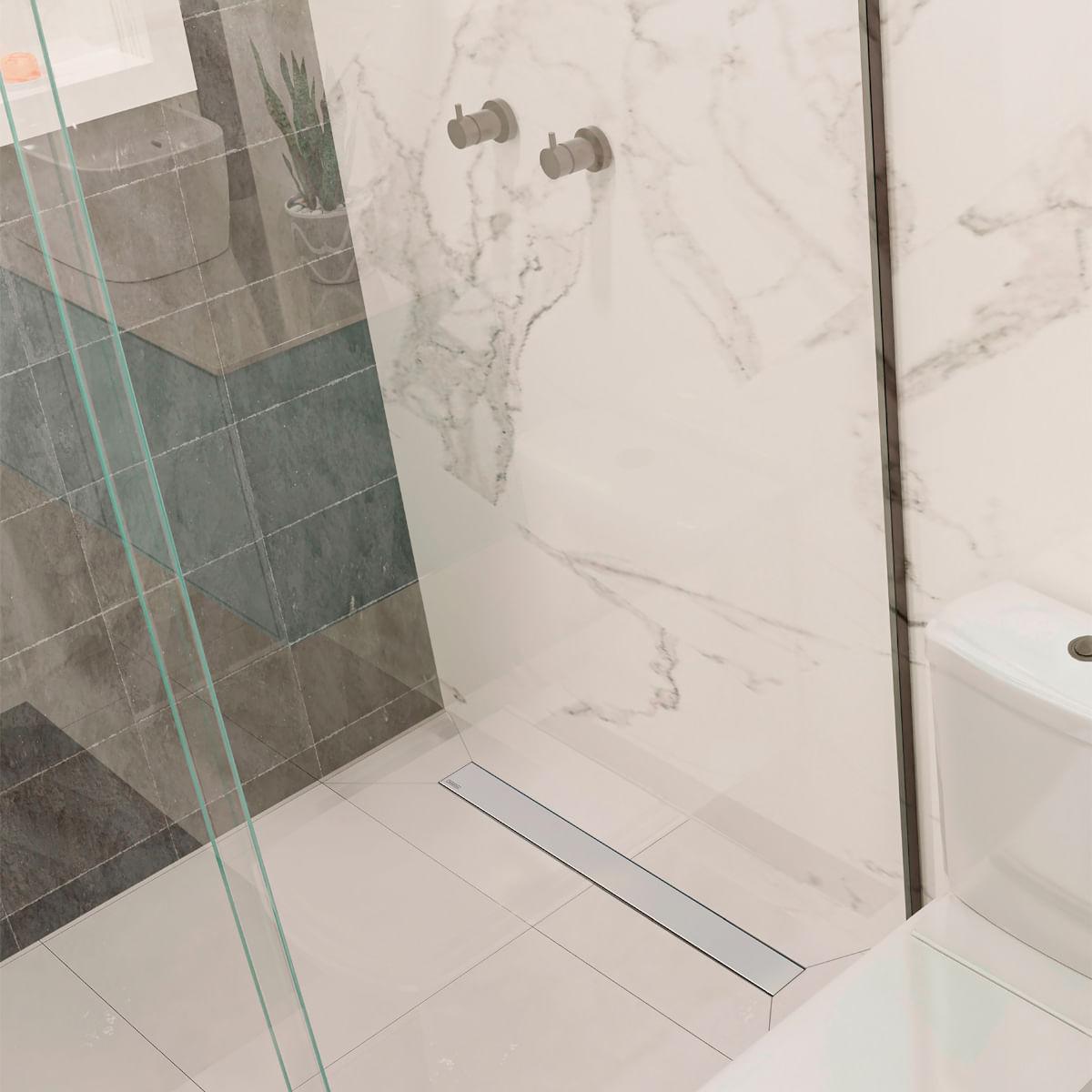 Ralo New Slim Tramontina em Aço Inox 60x7 cm