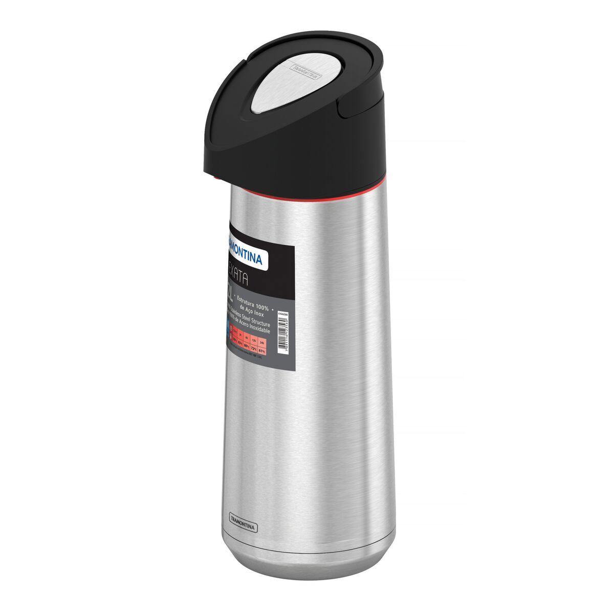 Garrafa Térmica Tramontina Exata em Aço Inox com Ampola de Aço 2 Litros