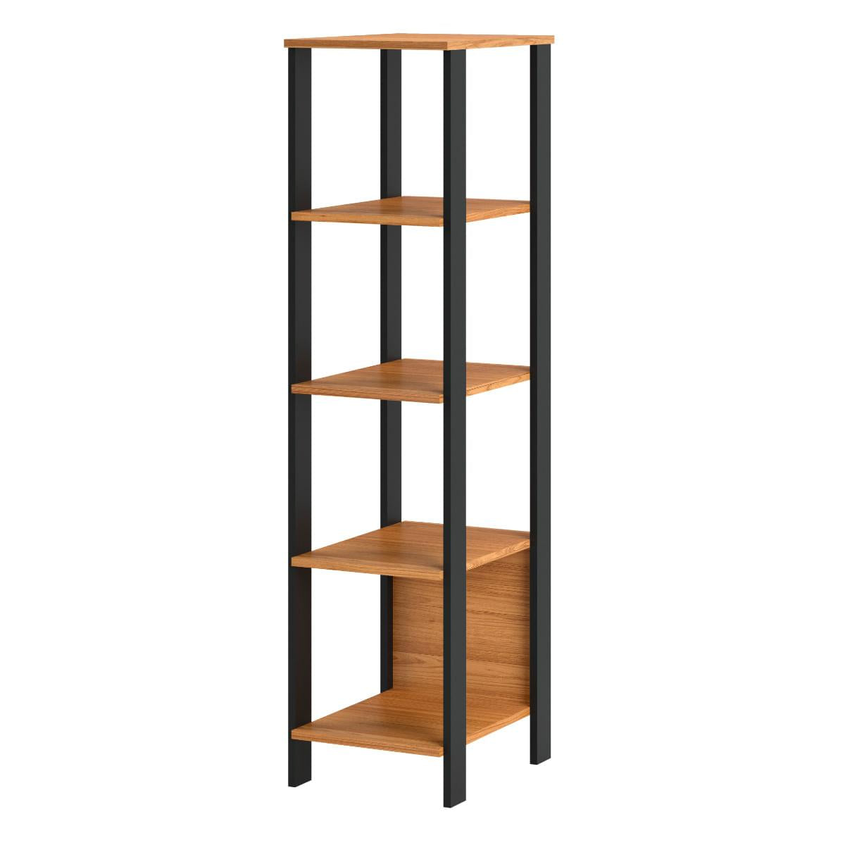 Estante 5 Prateleiras Industrial 33 x 44 x 135 cm F28 Dalla Costa Freijó/Preto