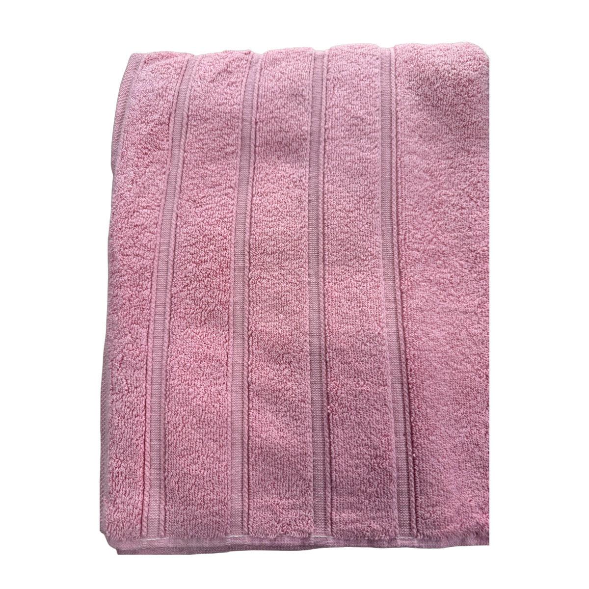 Toalha de Banho Karsten 100% Algodão Combed Rosa 70x140 cm