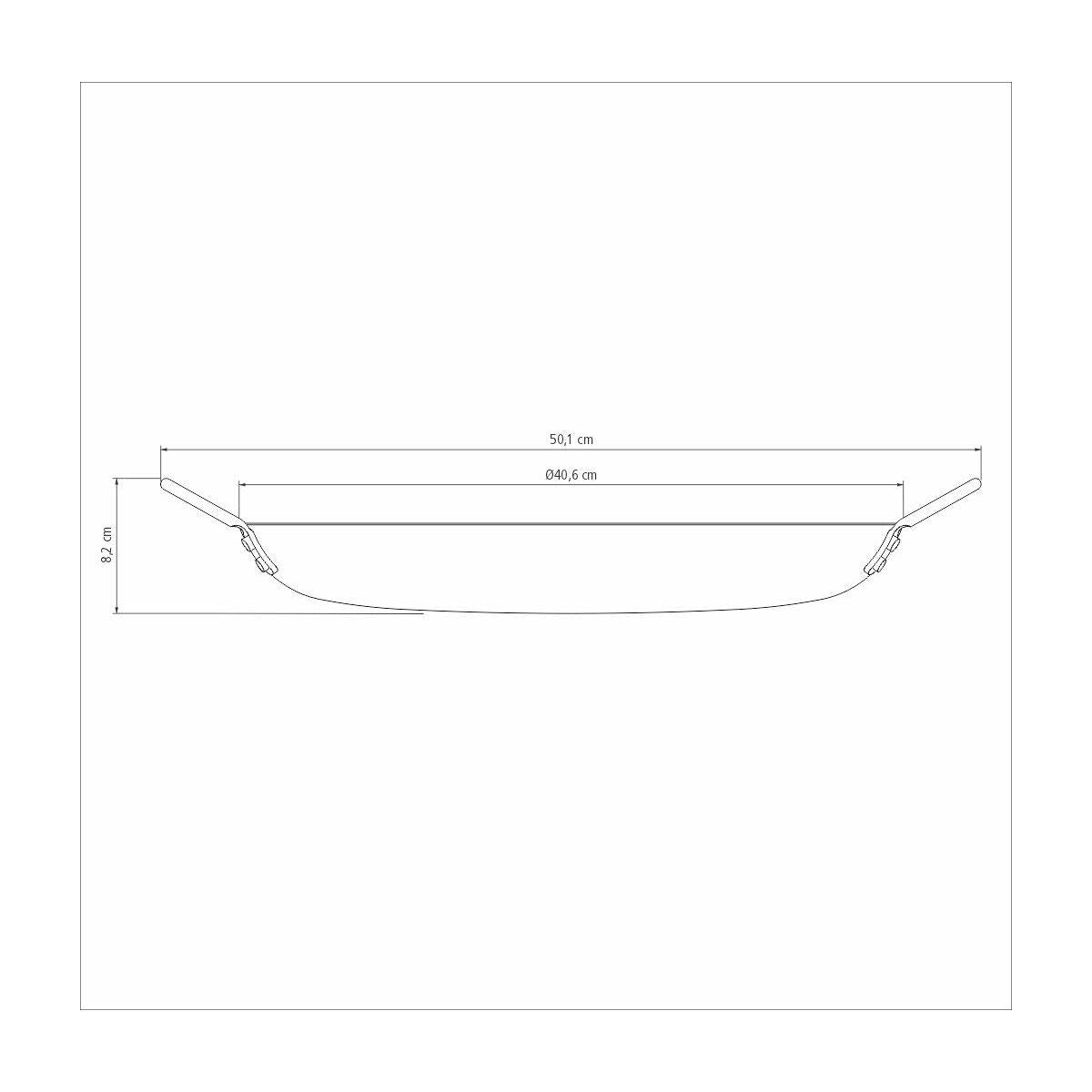 Disco Tramontina Churrasco Black em Aço Carbono Nitrocarbonetado 40 cm