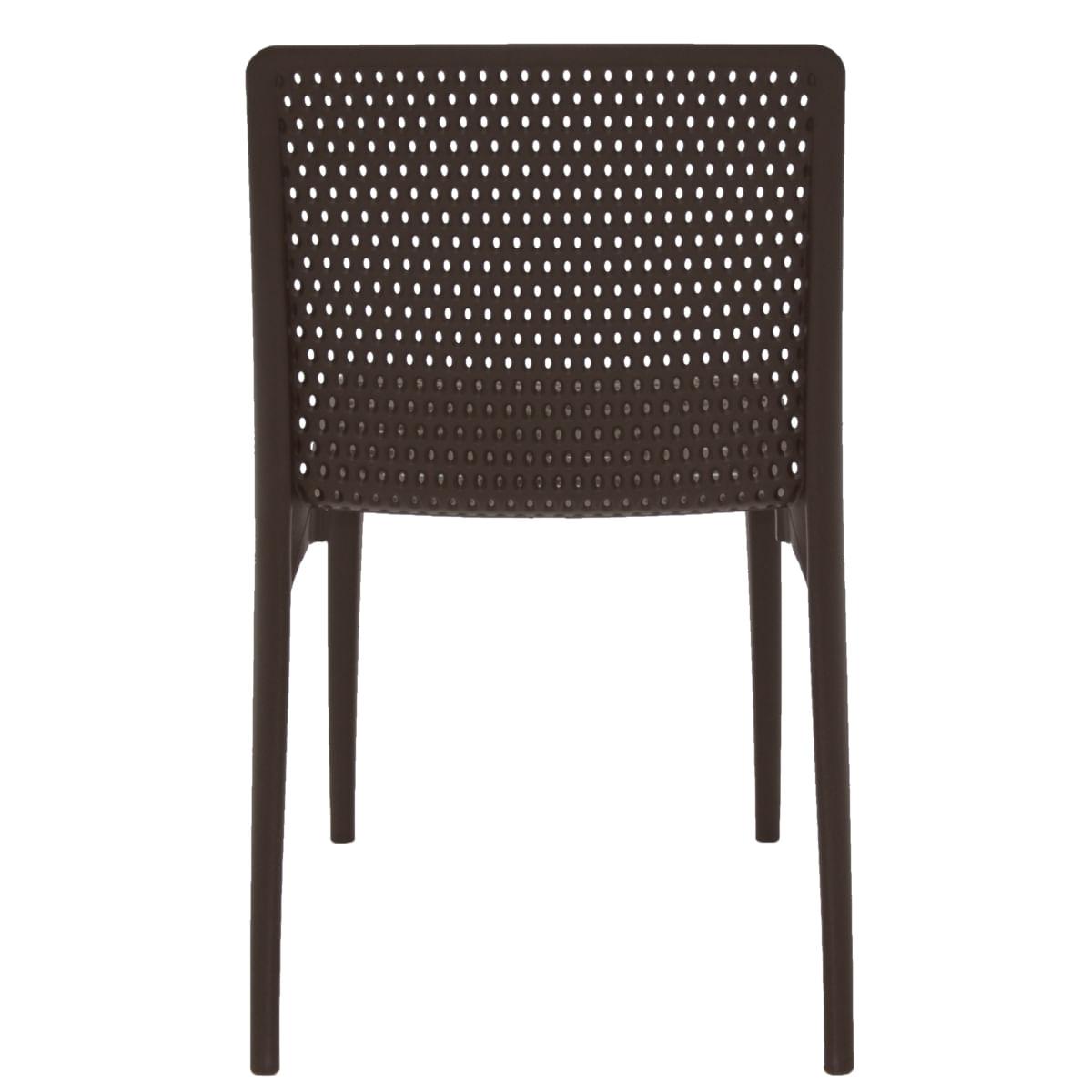 Cadeira Tramontina Isabelle em Polipropileno e Fibra de Vidro Marrom