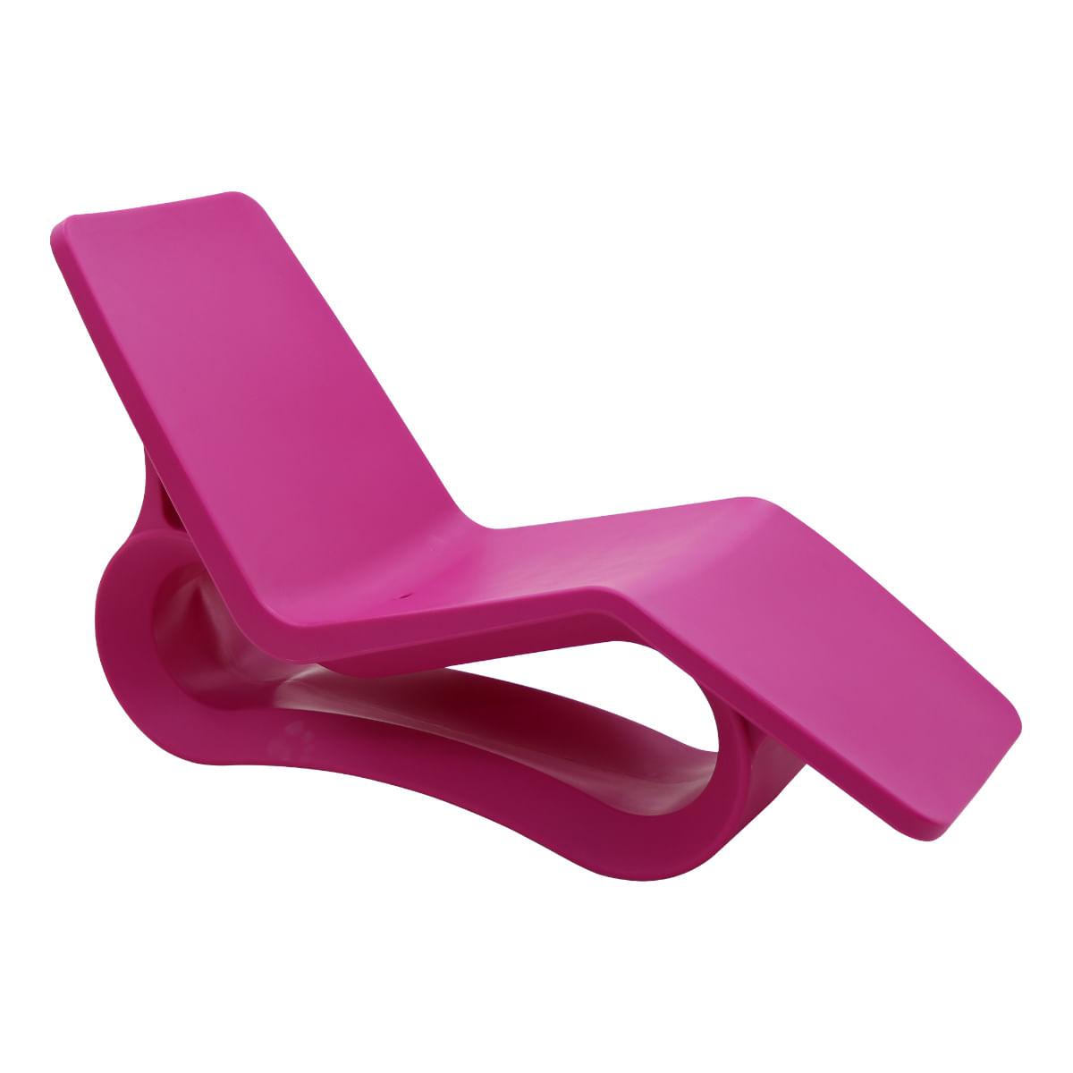 Espreguiçadeira Chaise Tramontina Octo em Polietileno Hot Pink
