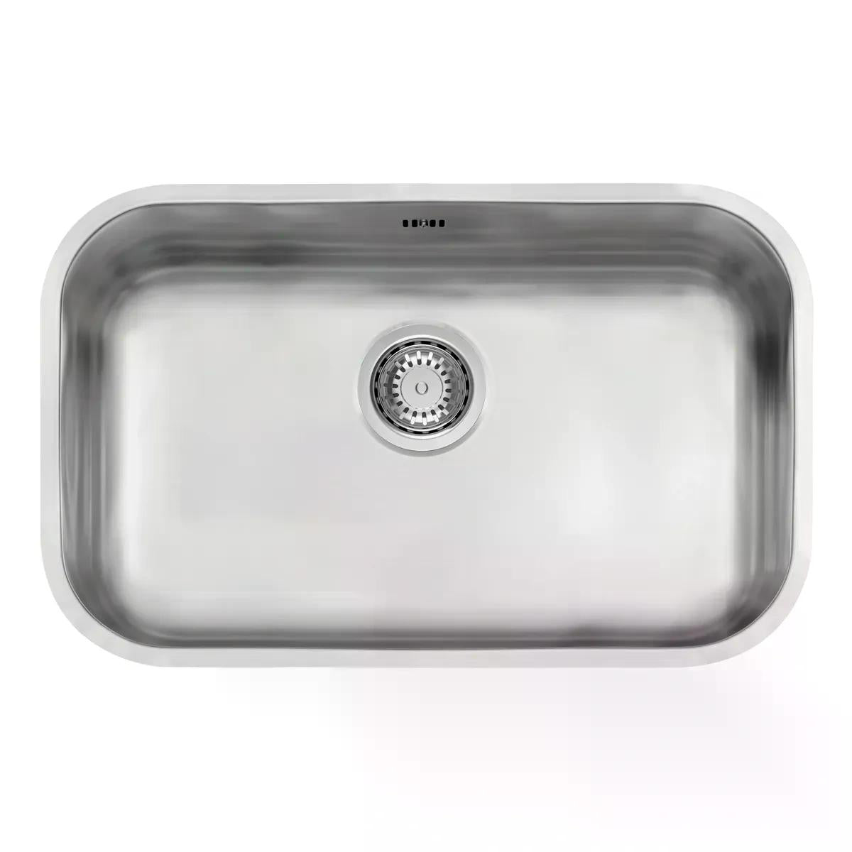 Cuba Tramontina Lavínia Plus 56 BL Inox Escovado 56 x 34 cm Válvula 4 1/2 pol com Escape