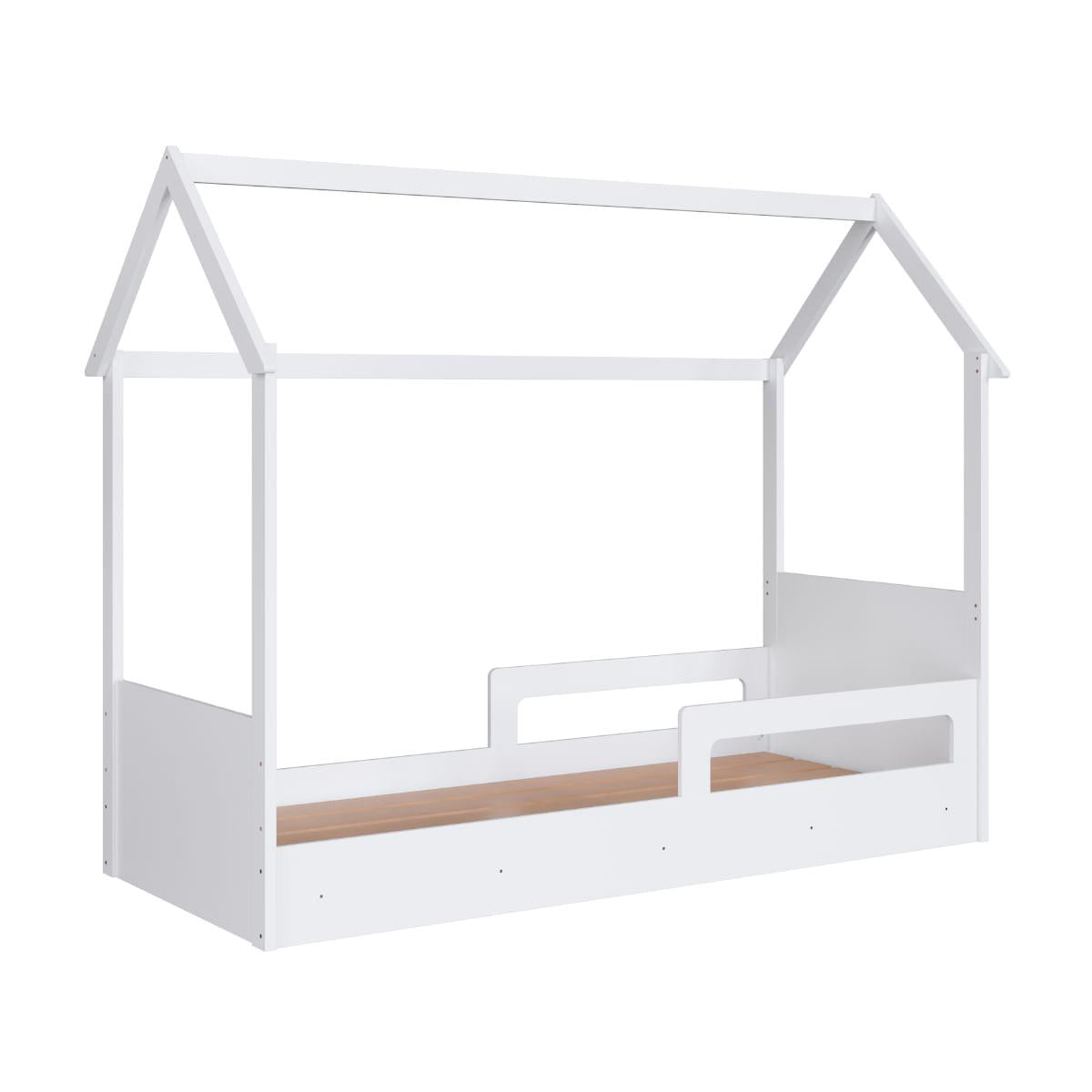 Cama Infantil Montessoriana Solteiro Branco Completa Móveis