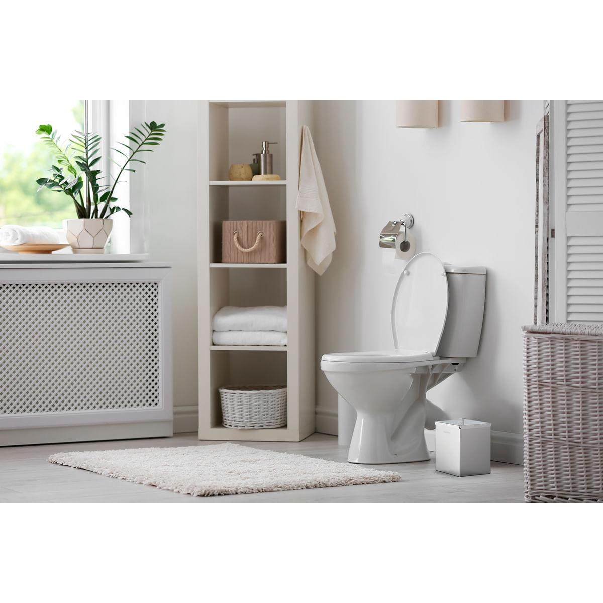 Lixeira Inox Luz Tramontina com Acabamento Acetinado 4,5 Litros OUTLET
