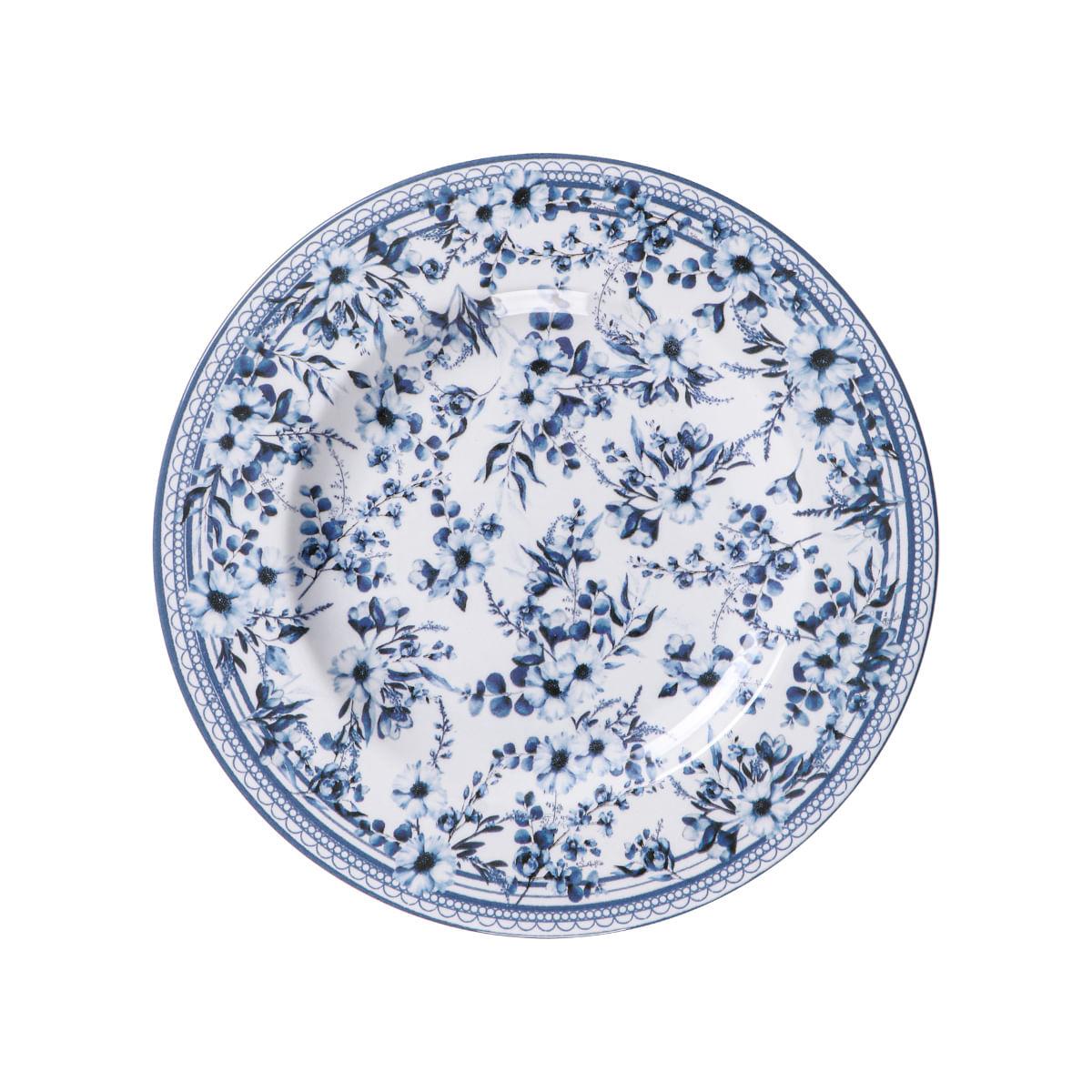 Aparelho de Jantar Tramontina Azzura em Porcelana Decorada 30 Peças
