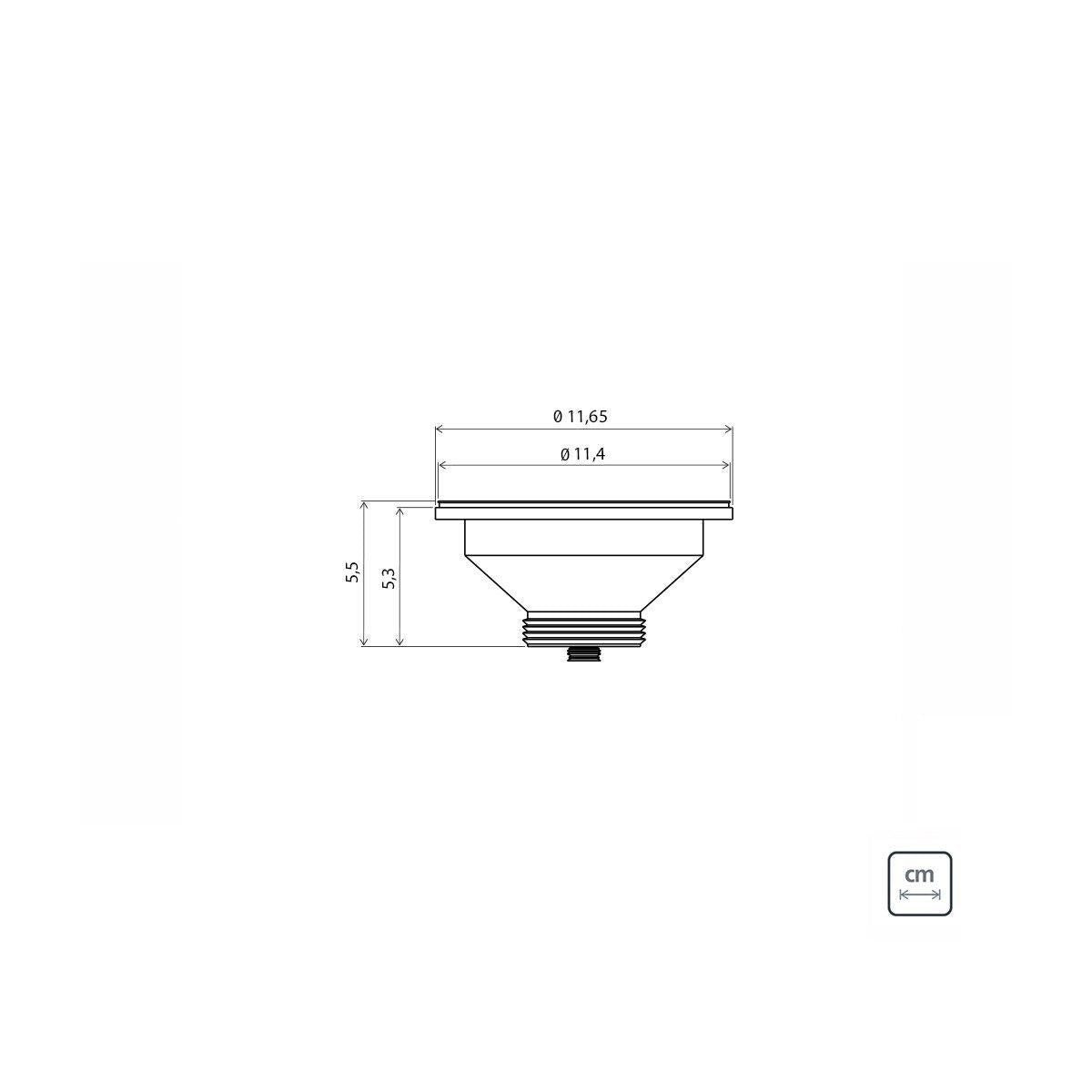 Cuba de Embutir Tramontina Lavínia Perfecta 47 BL em Aço Inox Polido 47 x 30 x 14 cm com Válvula
