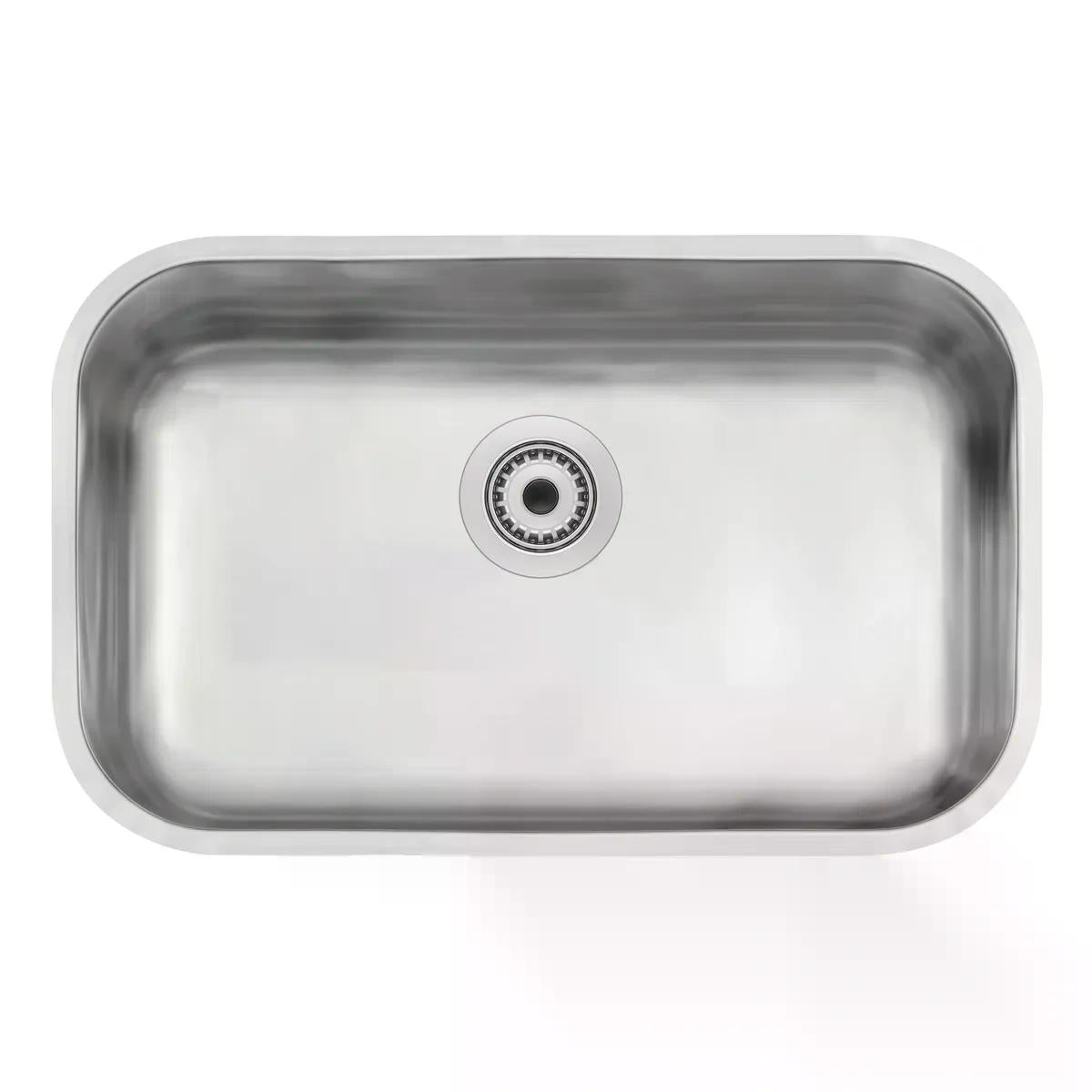 Cuba Tramontina Lavínia Plus 56 BL Inox Escovado 56 x 34 cm Válvula 3 1/2 pol