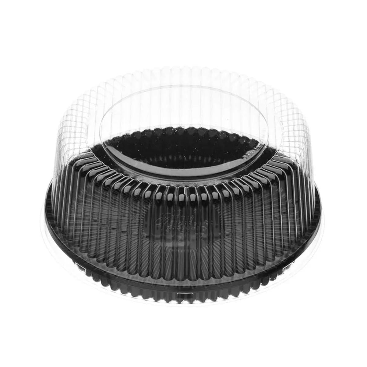 Embalagem Para Bolo e Tortas G32M Preta Transparente 100un 750g Galvanotek