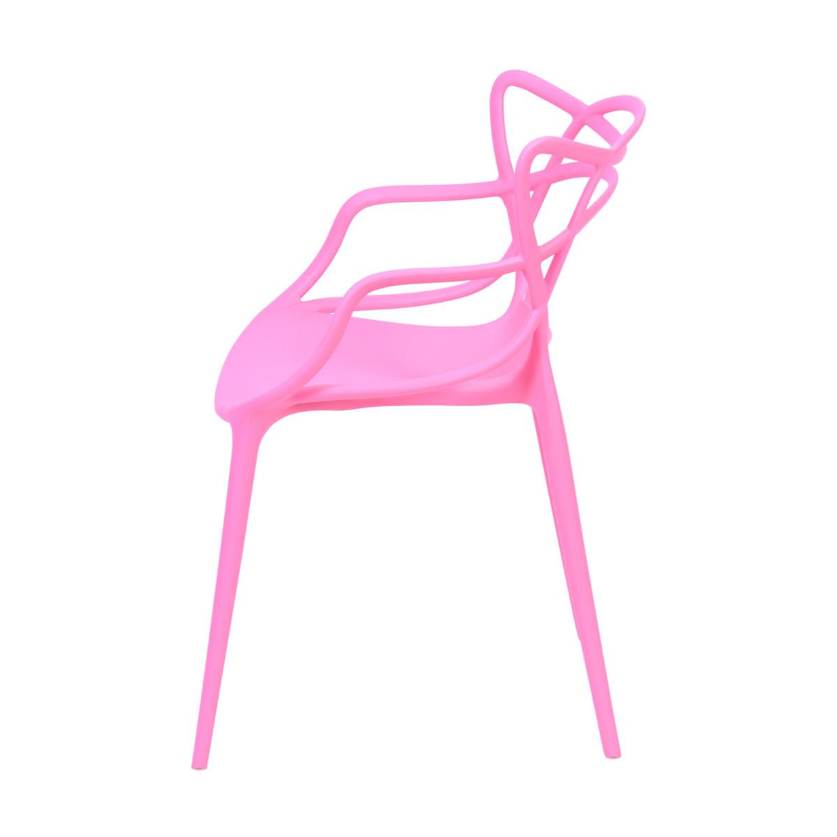 Cadeira Solna Rosa em Polipropileno Or Design