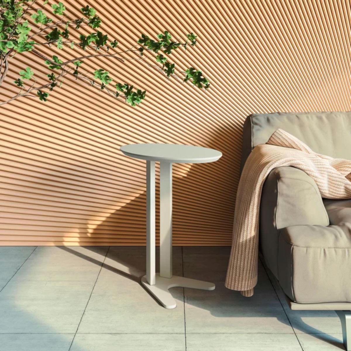Mesa Lateral em MDF 60 cm Off White TB604WW Dalla Costa