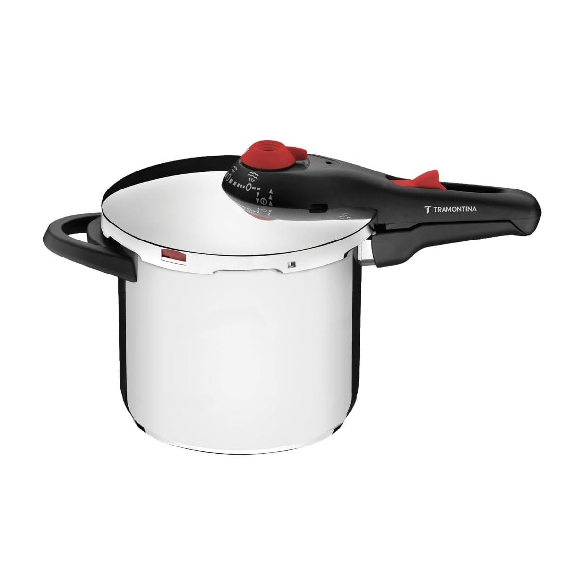 Panela de Pressão Tramontina Solar em Aço Inox 24 cm 9,5 L