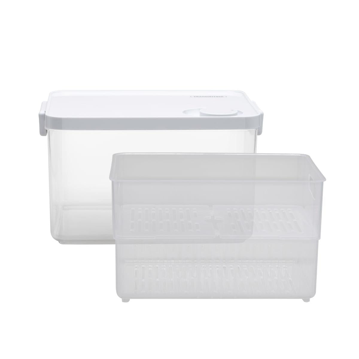 Pote Organizador de Geladeira Tramontina Organizzare com Controle de Umidade 6,2 L