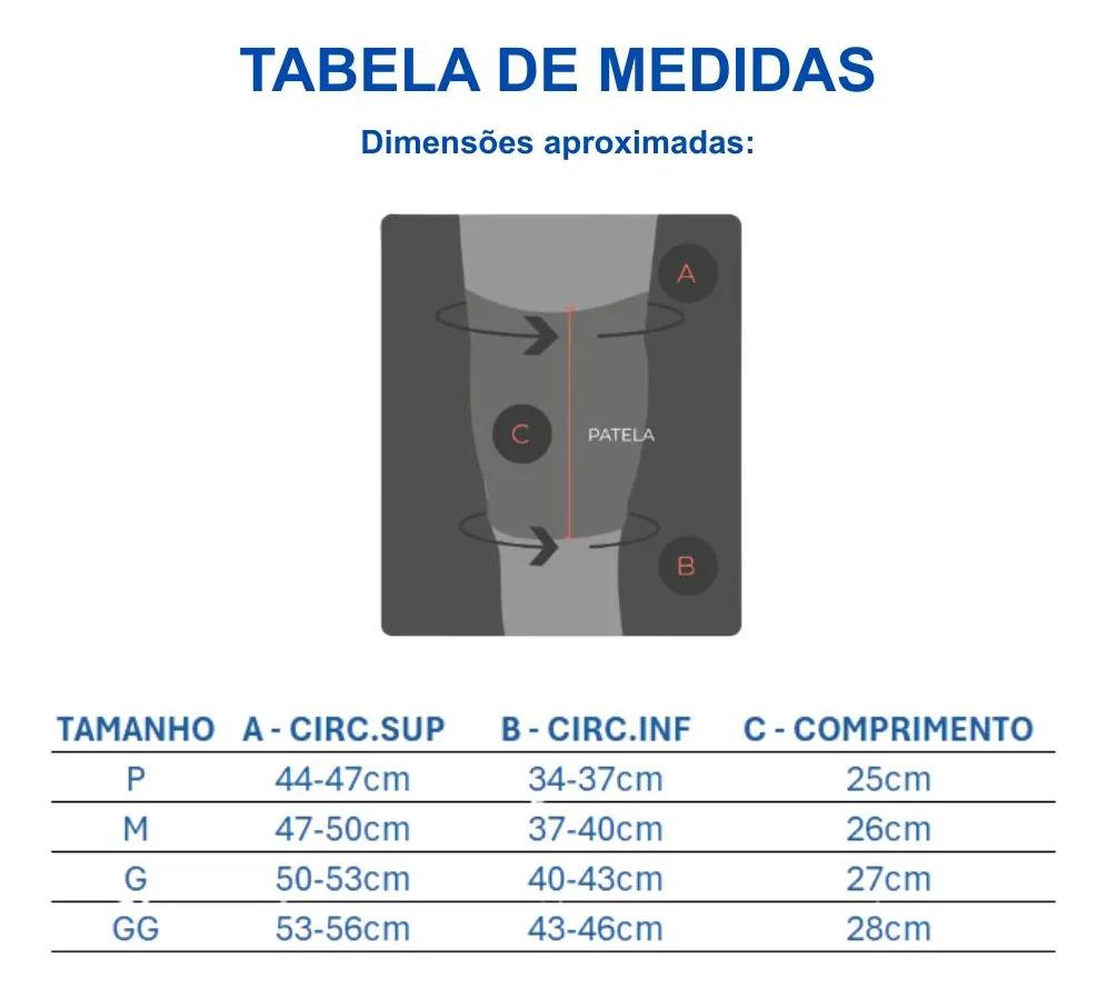 Joelheira Training Com Silicone Patelar N1 Sport Tamanho M Preto