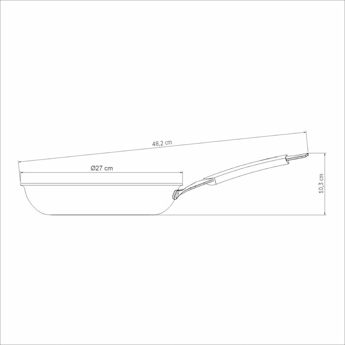 Frigideira Tramontina Romagna Aço Inox Cerâmico Black Stone 25 cm 1,95 L