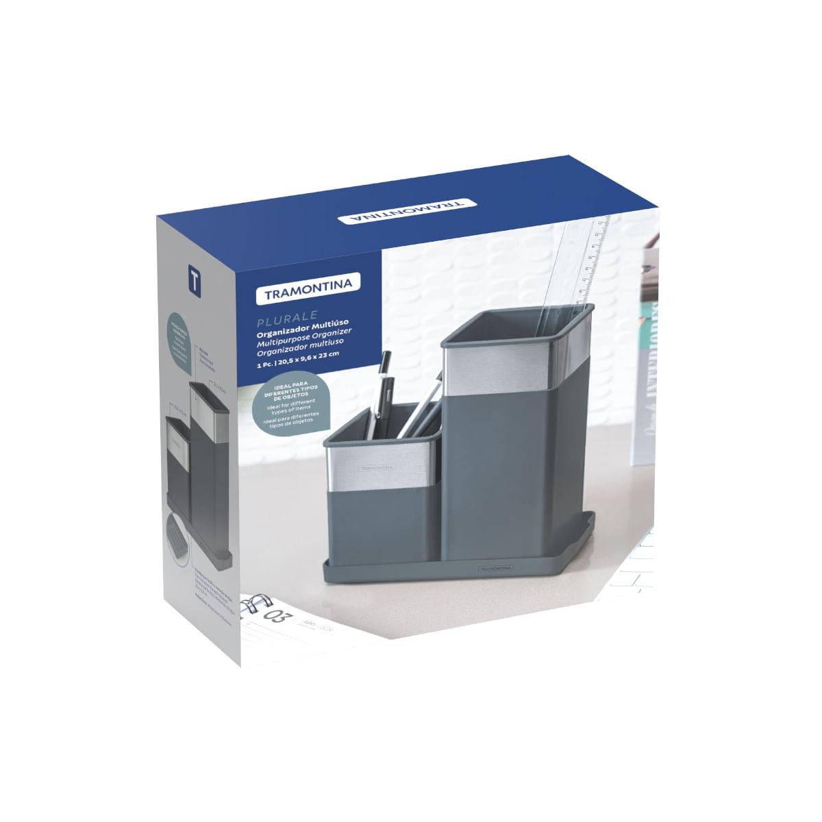 Organizador Multiúso Tramontina Aço Inox e Poliestireno Simétrico