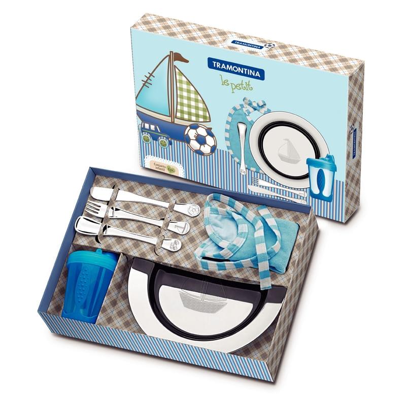 Conjunto Infantil Aço Inox 6 peças LE PETIT Menino Tramontina 64250640