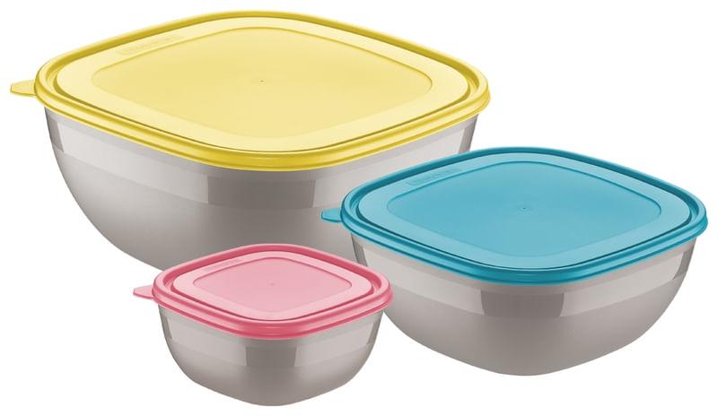 Conjunto de potes 3 peças Mix Color Tramontina 25099954