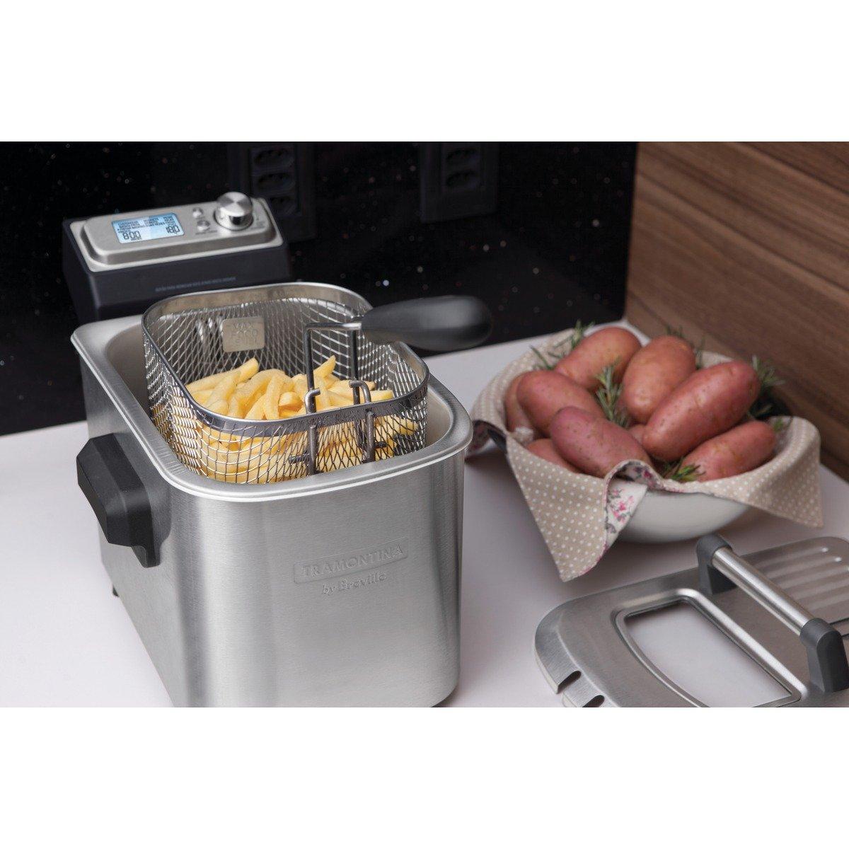 Fritadeira Elétrica Tramontina by Breville Smart em Aço Inox 7 Funções 4 L 220 V