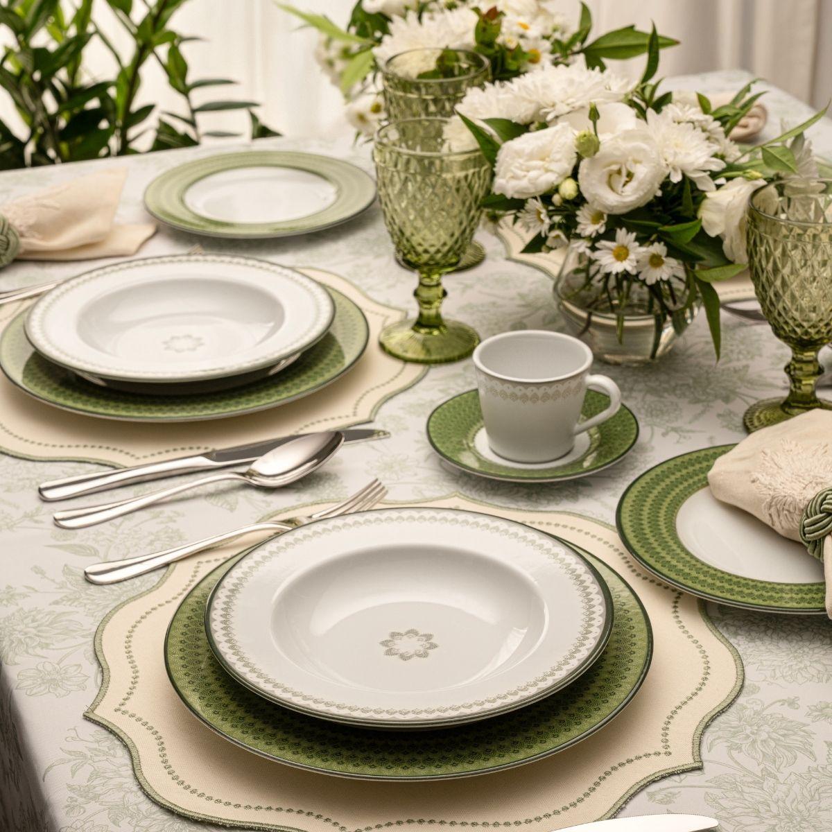 Aparelho de Jantar Tramontina Zenith em Porcelana Decorada 20 Peças