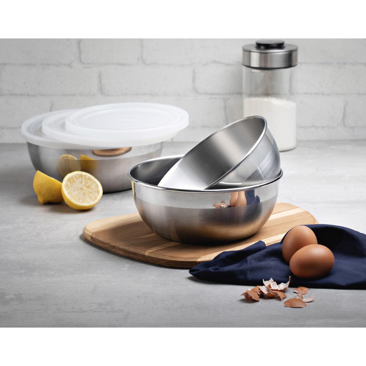 Pote Tramontina Freezinox Redondo em Aço Inox com Tampa Plástica 18 cm 1,6 L