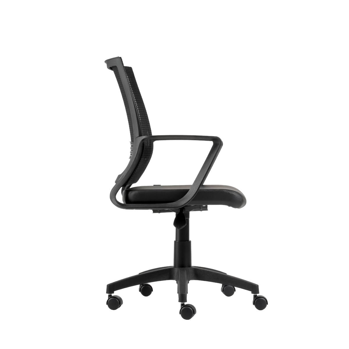 Cadeira de Escritório Giratória Stay Encosto em Tela Universal Base Nylon Preta Roal