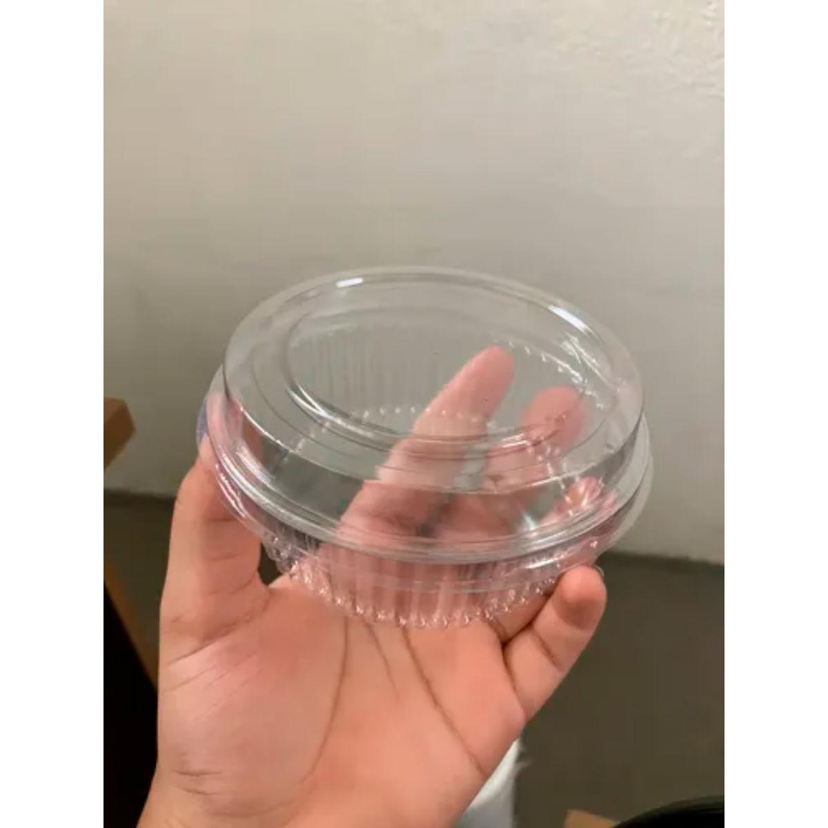 Embalagem Doce Redondo G640 Transparente 300un 170ml Galvanotek