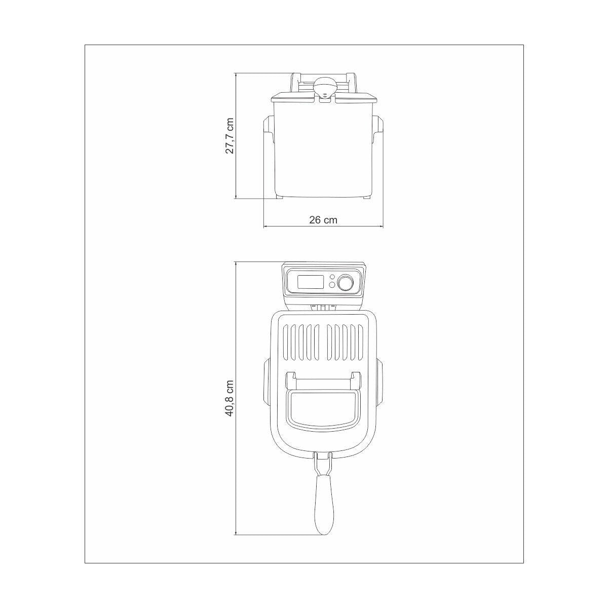 Fritadeira Elétrica Tramontina by Breville Smart em Aço Inox 7 Funções 4 L 127 V