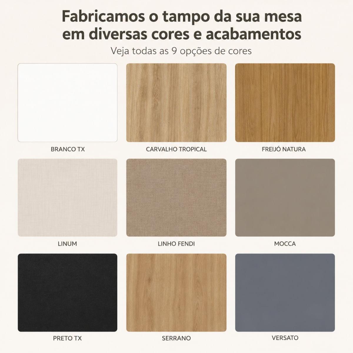 Mesa Jantar Sofia Redonda 80cm Mocca 18mm Pés de Madeira Natural Marin