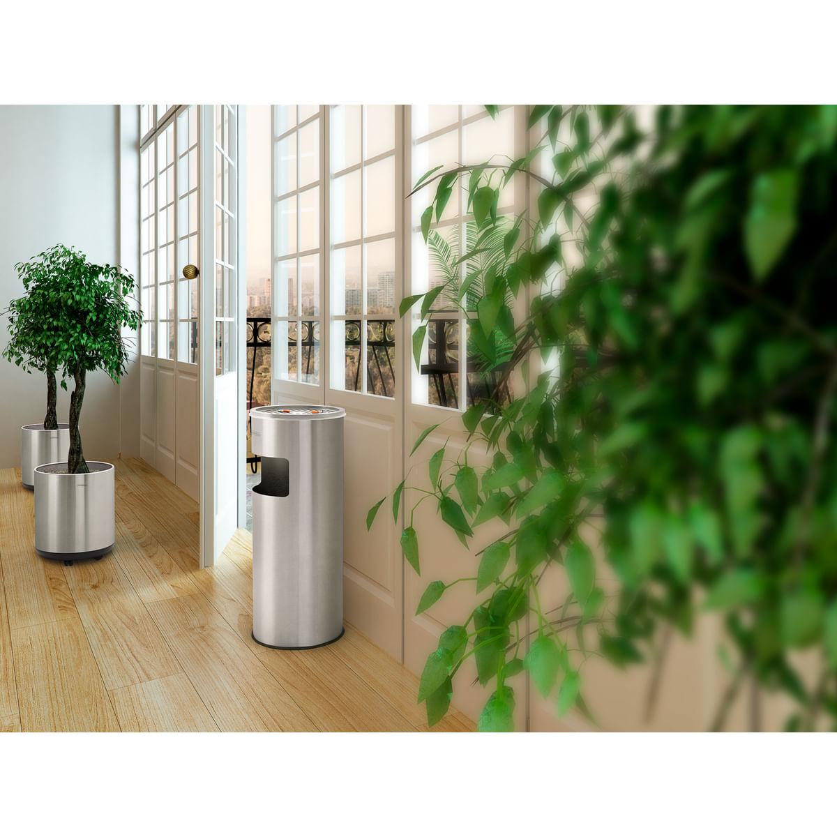 Lixeira Inox Tramontina Cinzeiro Acabamento Scotch Brite 11 L OUTLET