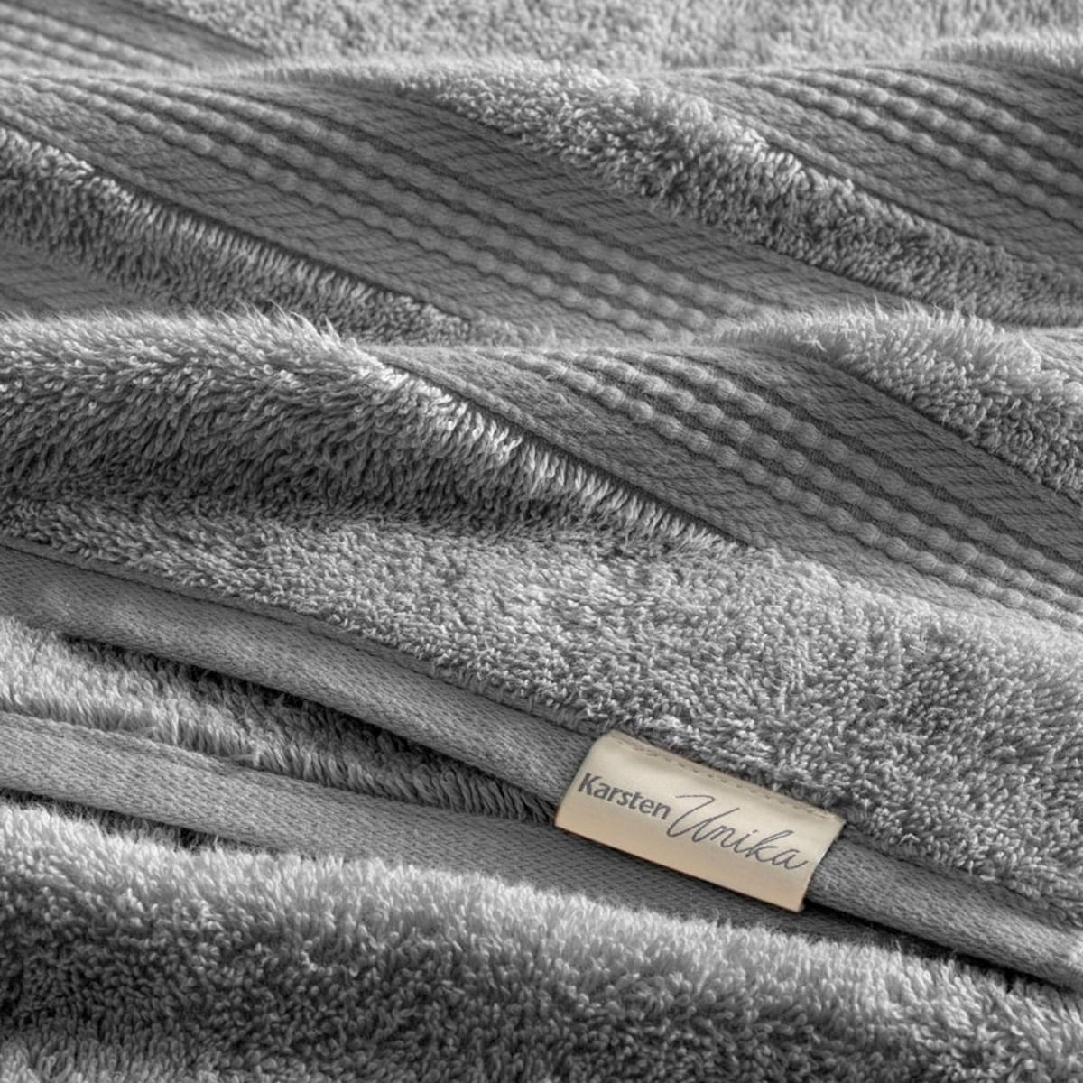 Toalha de Banho Karsten Fio Penteado 100% Algodão Suprema Cinza 70x140cm
