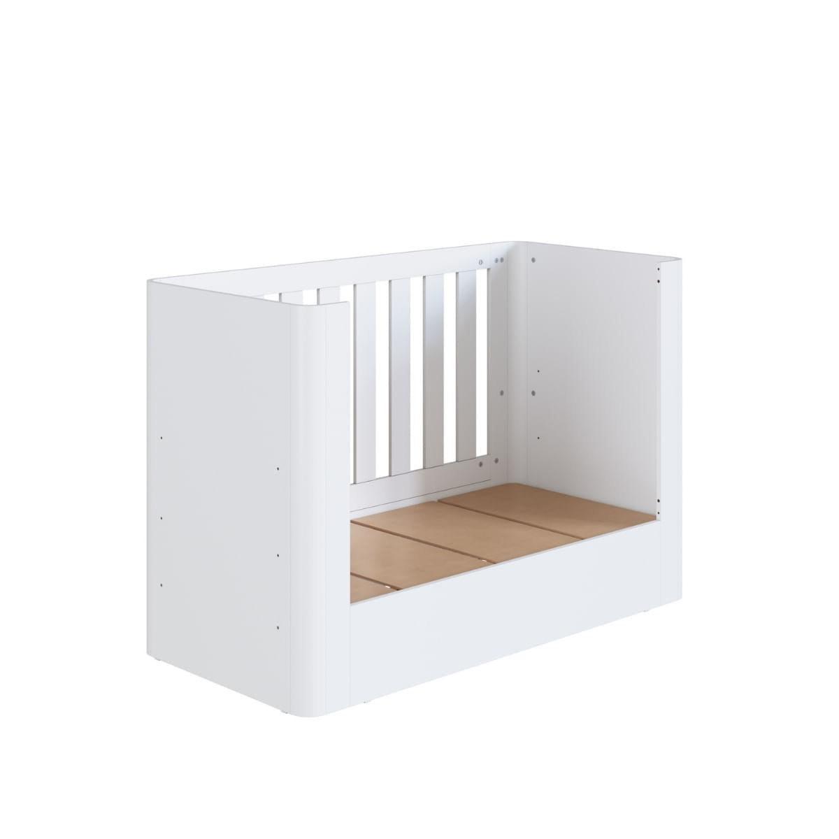 Berço Curvo Essencial Branco 133x64x90 cm Completa Móveis