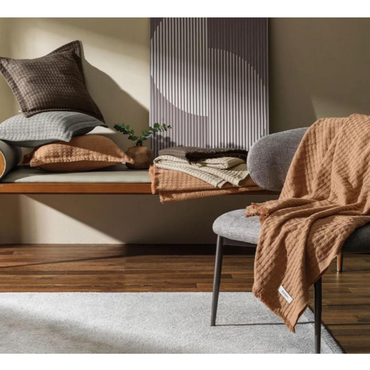 Almofada Decorativa 45x45 Atlanta Crômio em Algodão Karsten