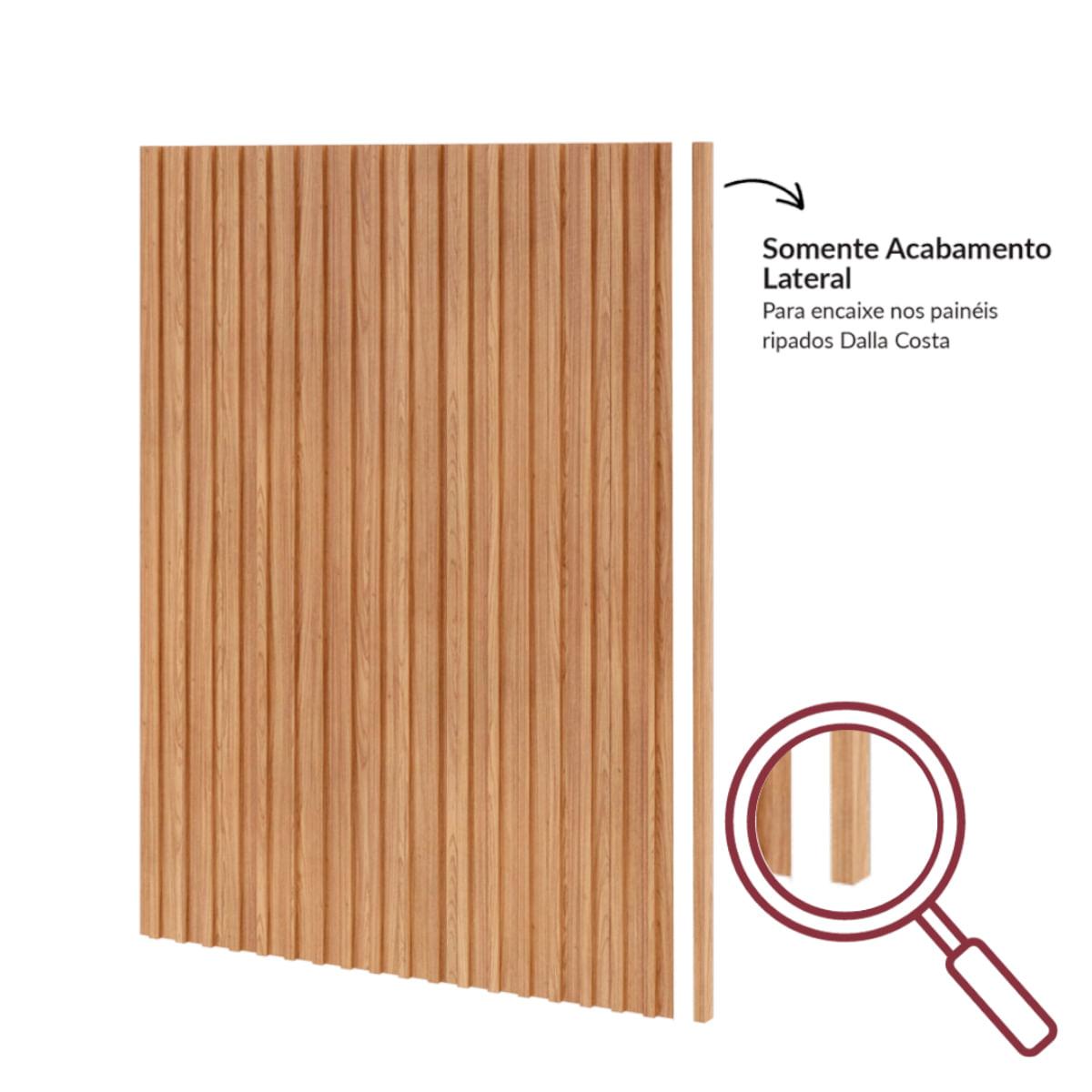 Fechamento Lateral em MDF para Painel Ripado 183 cm P10 Freijó Dalla Costa