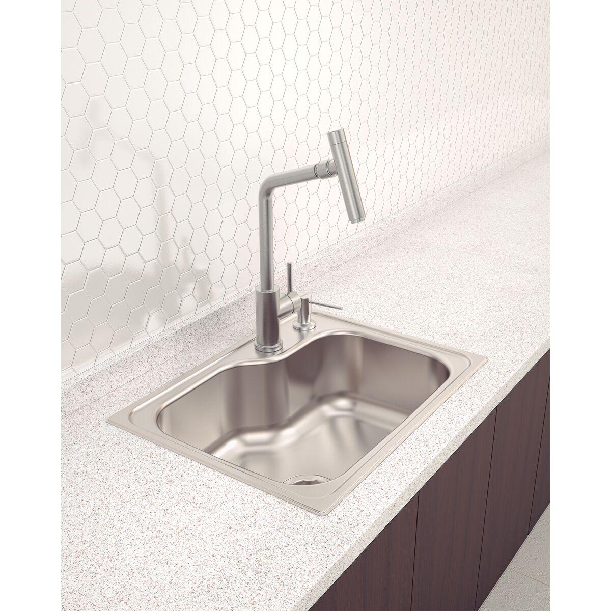 Cuba de Sobrepor Tramontina Morgana Compact 48 FX em Aço Inox Acetinado 55 x 42 cm com válvula